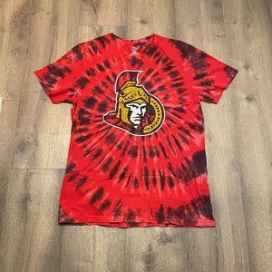 Ottawa Senators NHL Tie Dye & Bleach Dye T-Shirt
